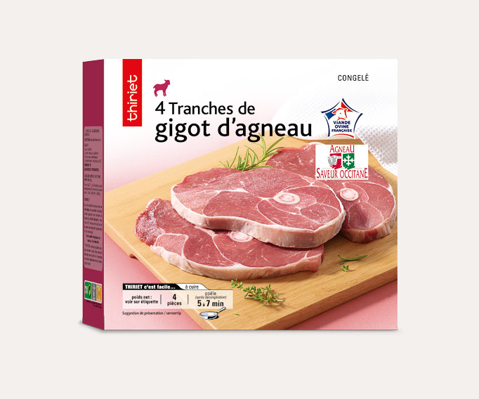4 Tranches de gigot d’agneau