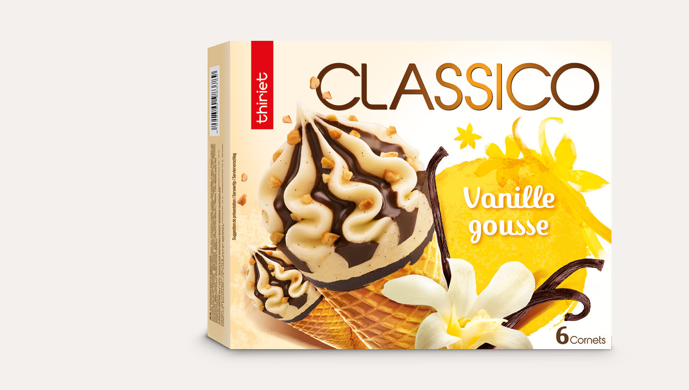 6 Cornets Classico Vanille gousse