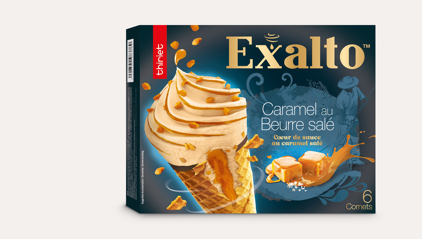 6 Exalto™ Caramel au beurre salé surgelé, gamme Glaces sur Thiriet