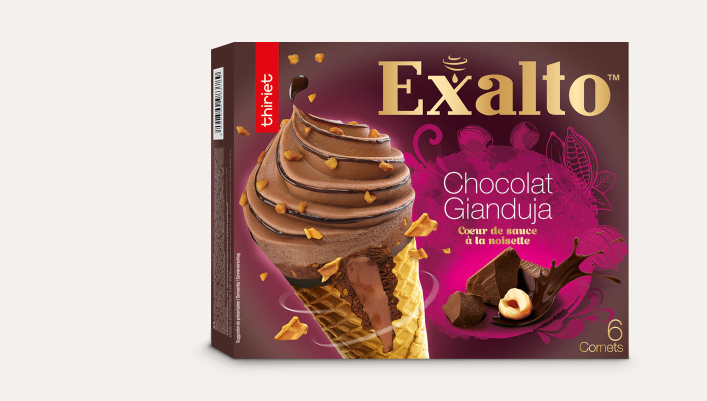 6 Cornets Exalto™ Chocolat/Gianduja