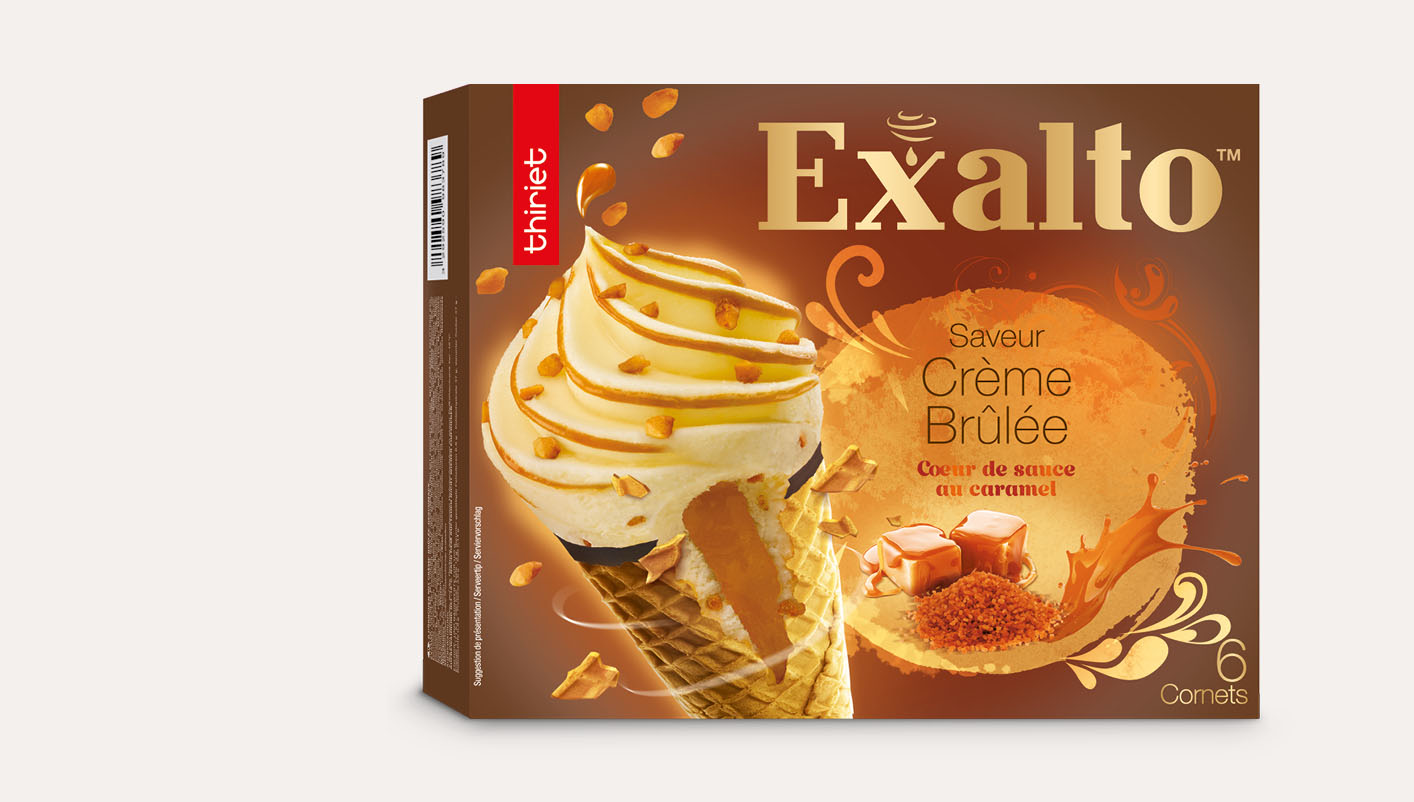 6 Cornets Exalto™ Saveur crème brûlée