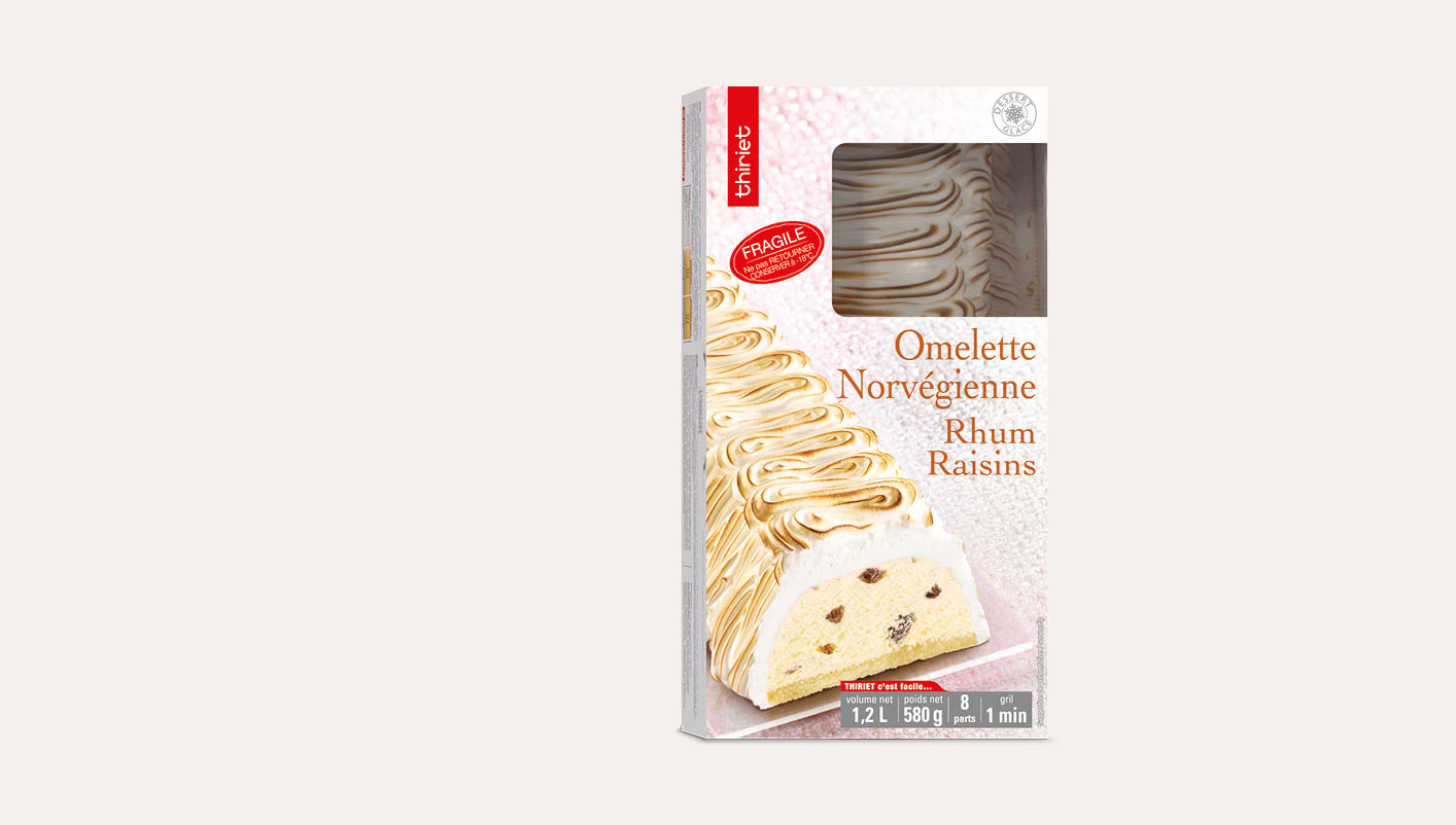 Omelette norvégienne rhum/raisins