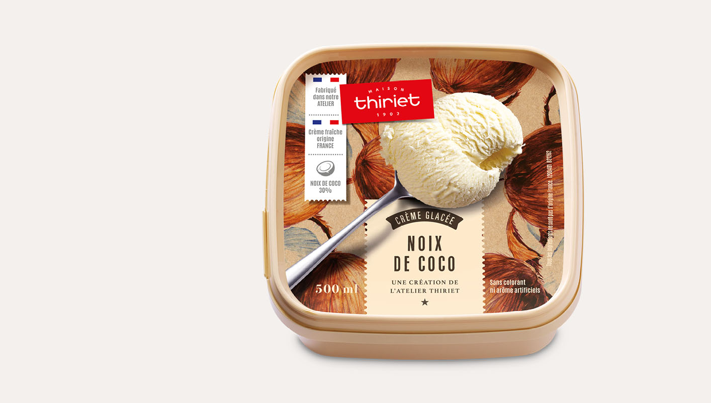 Crème glacée Noix de coco