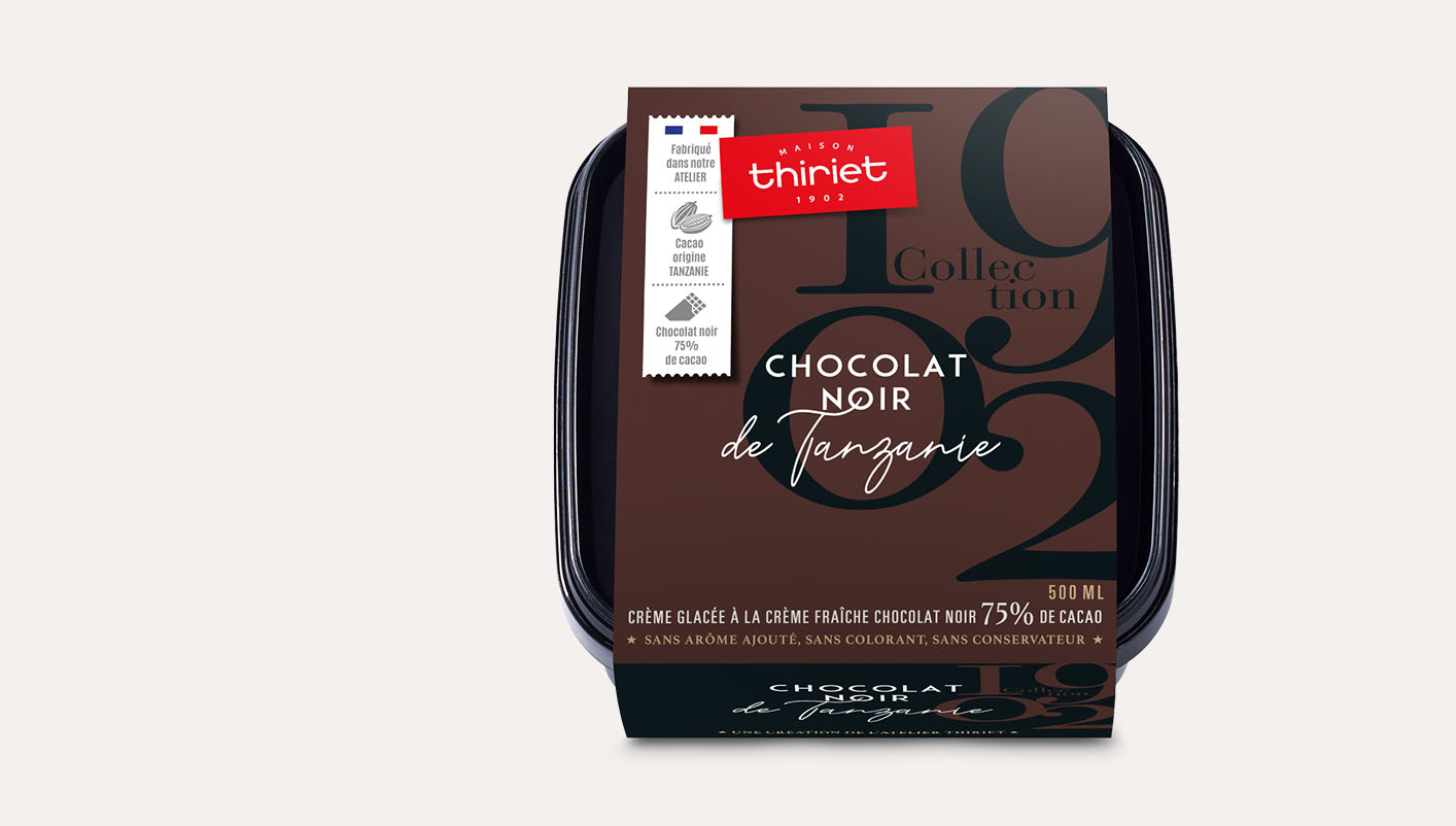 Crème glacée Chocolat Noir de Tanzanie Collection 1902