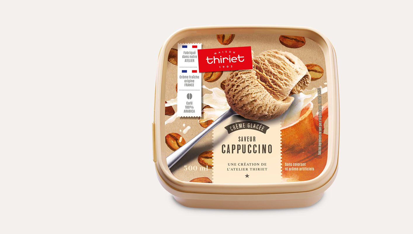 Crème glacée saveur Cappuccino