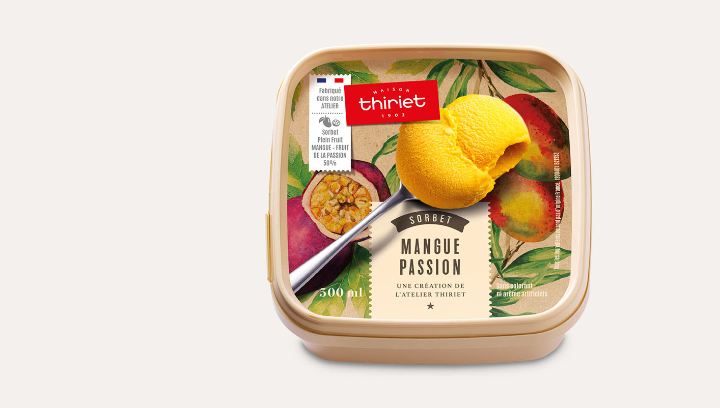 Sorbet Plein Fruit Mangue - Passion