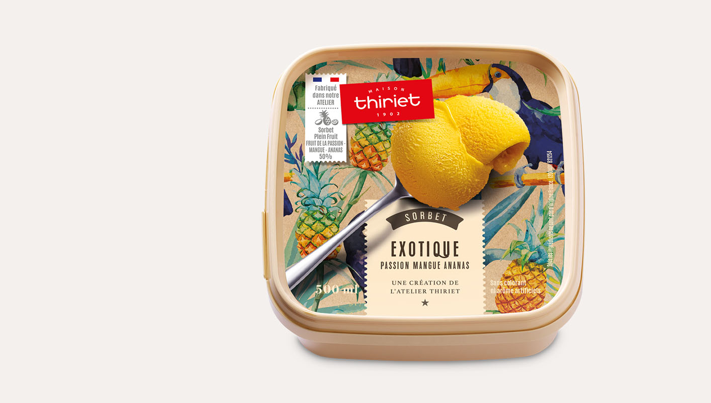 Sorbet Plein Fruit Exotique - Passion Mangue Ananas