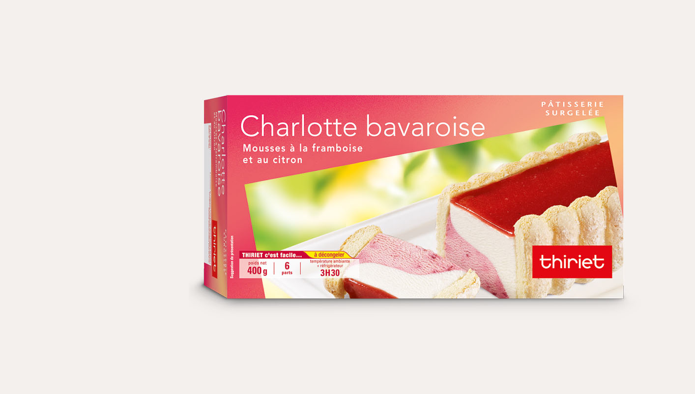 Charlotte bavaroise framboise/citron