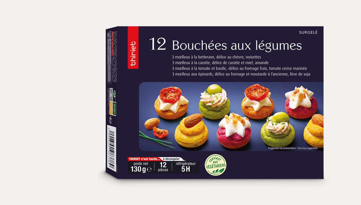 12 Bouchées aux légumes