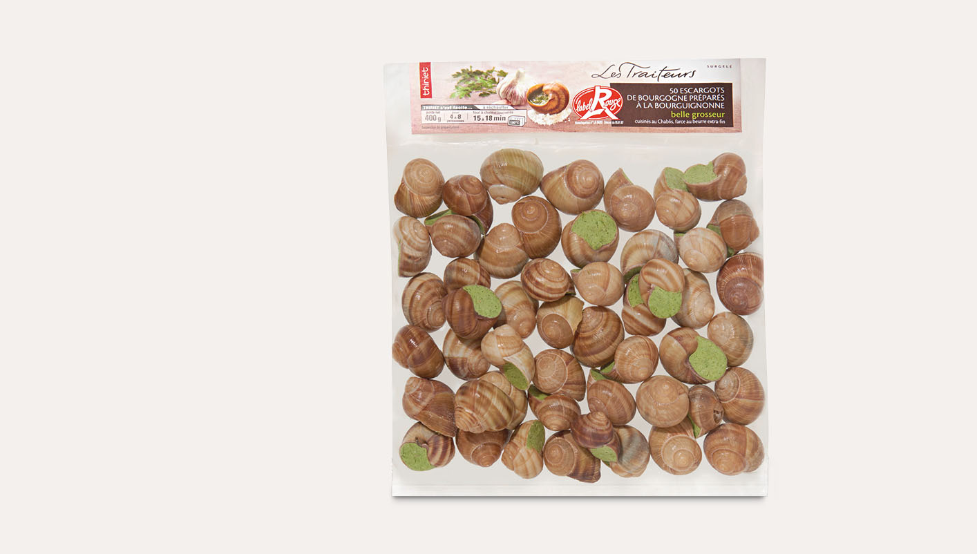 50 Escargots Bourgogne Label Rouge belle grosseur
