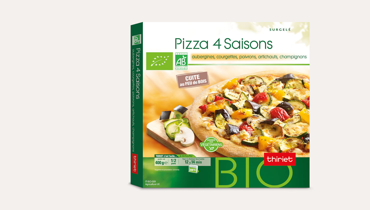 Pizza 4 saisons biologique