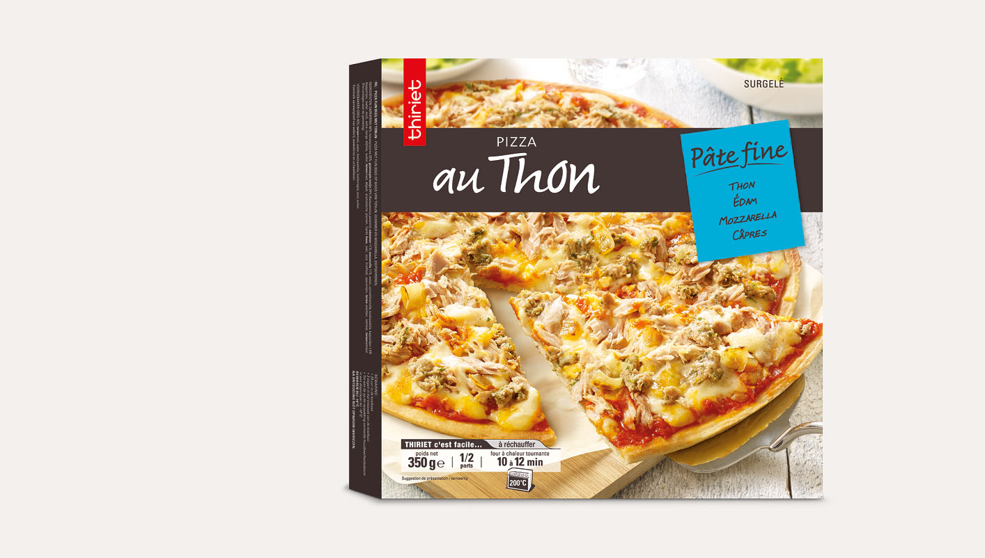 Pizza pâte fine au thon