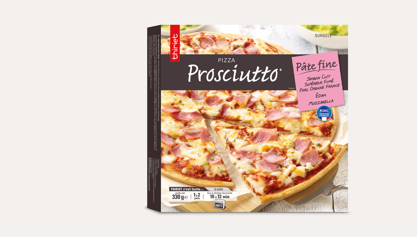 Pizza pâte fine Prosciutto