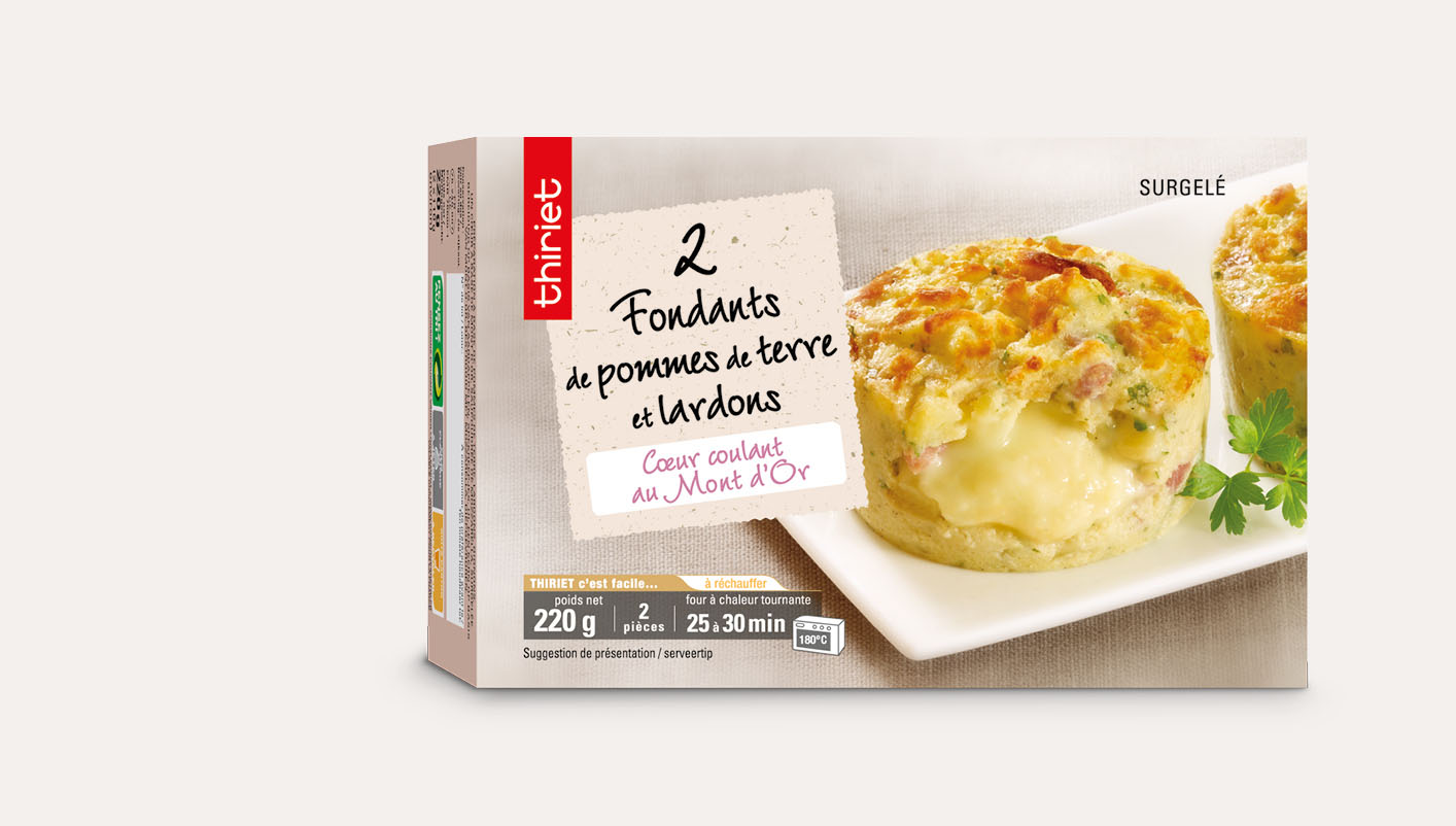 2 Fondants de pommes de terre et lardons Lot de 2 boîtes
