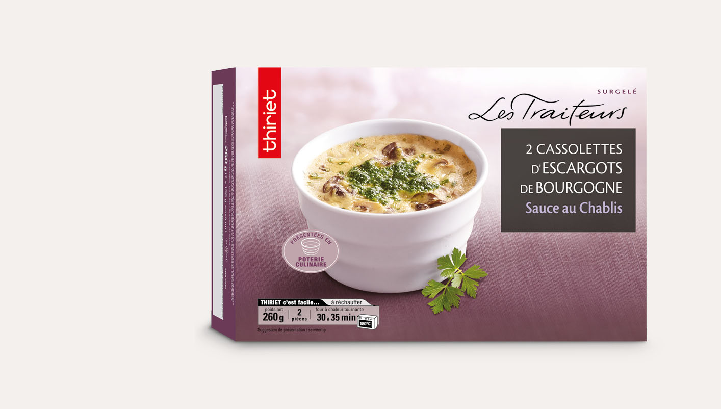 2 Cassolettes escargots de Bourgogne sauce Chablis