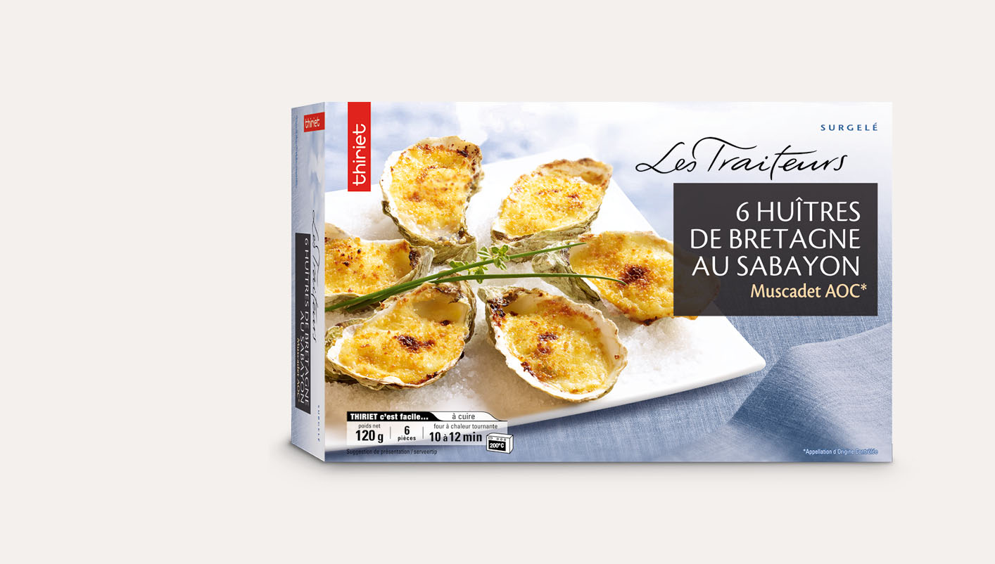 6 Huîtres de Bretagne au sabayon – Muscadet AOC*