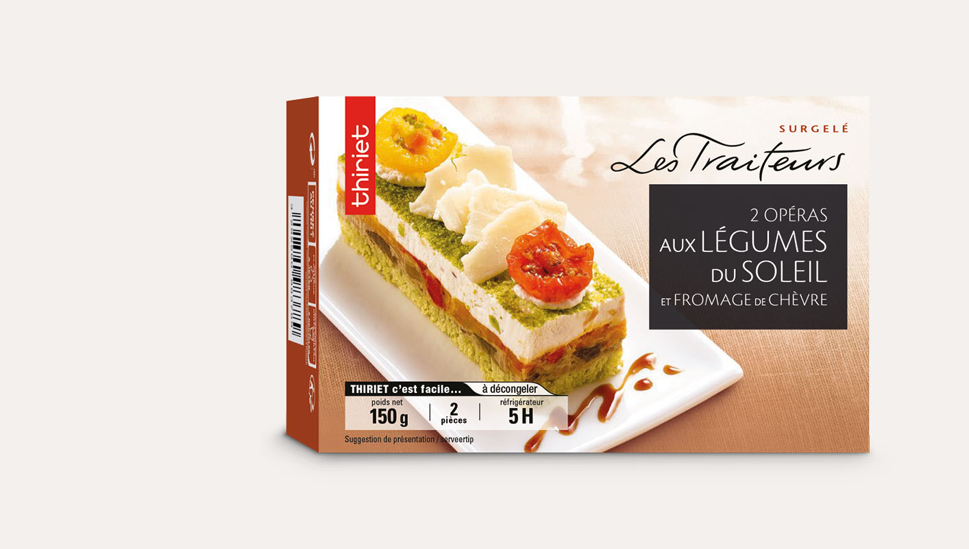 2 Opéras légumes du soleil et fromage de chèvre