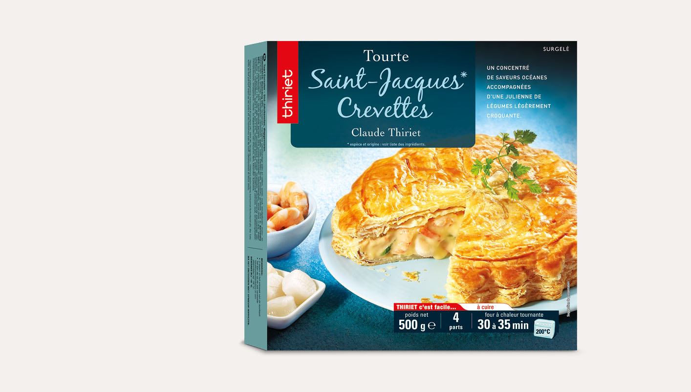 Tourte St-Jacques*/crevettes