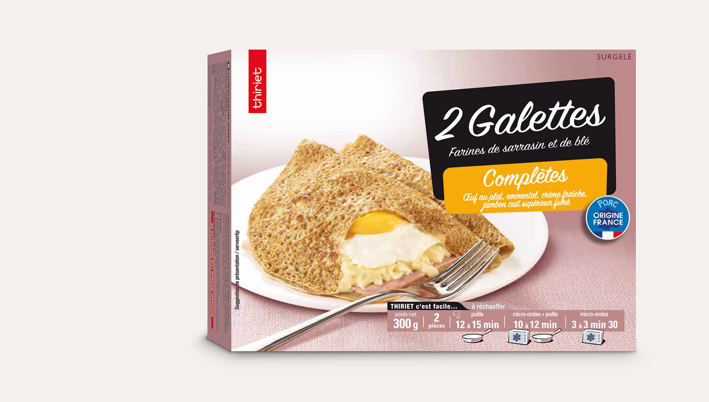 2 Galettes complètes œuf, jambon, emmental