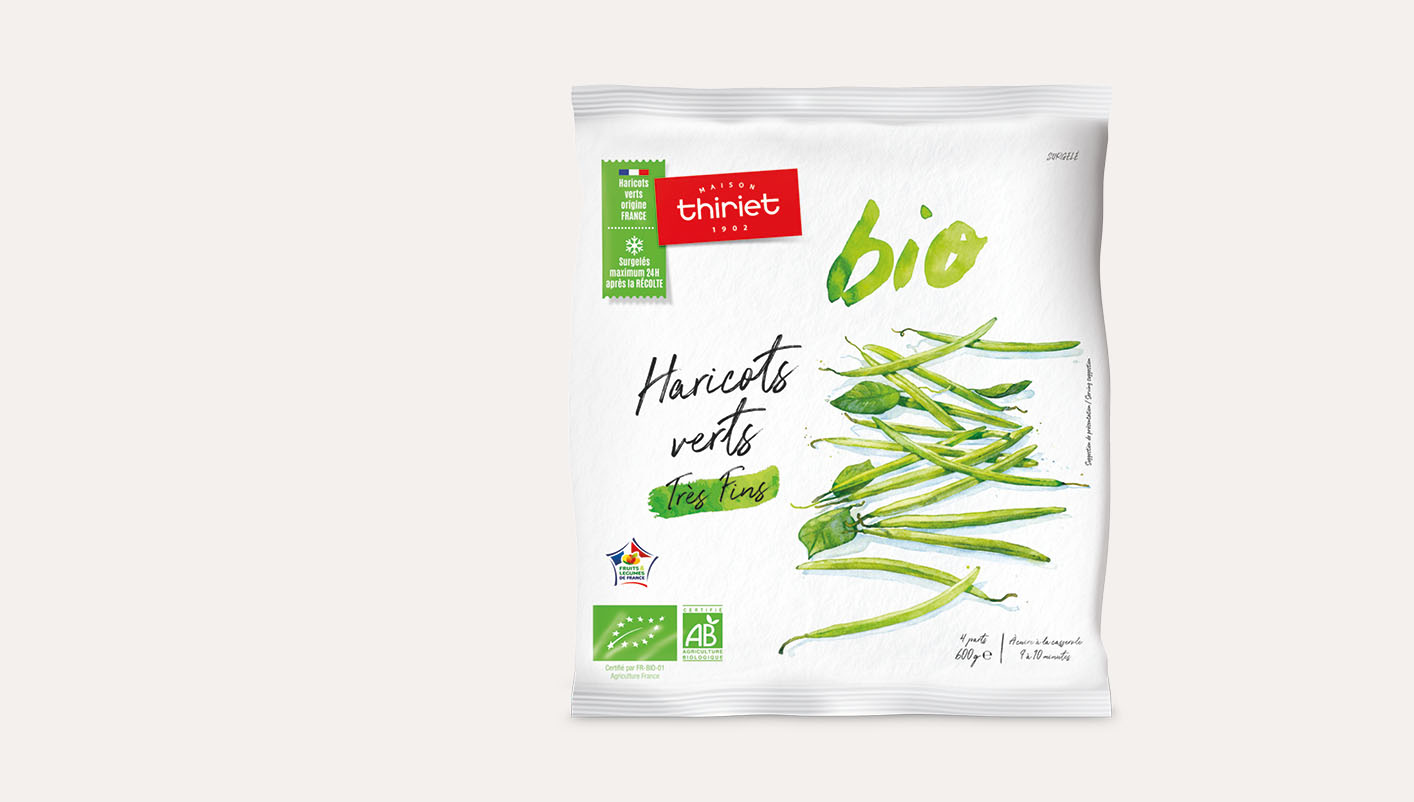 Haricots verts très fins biologiques