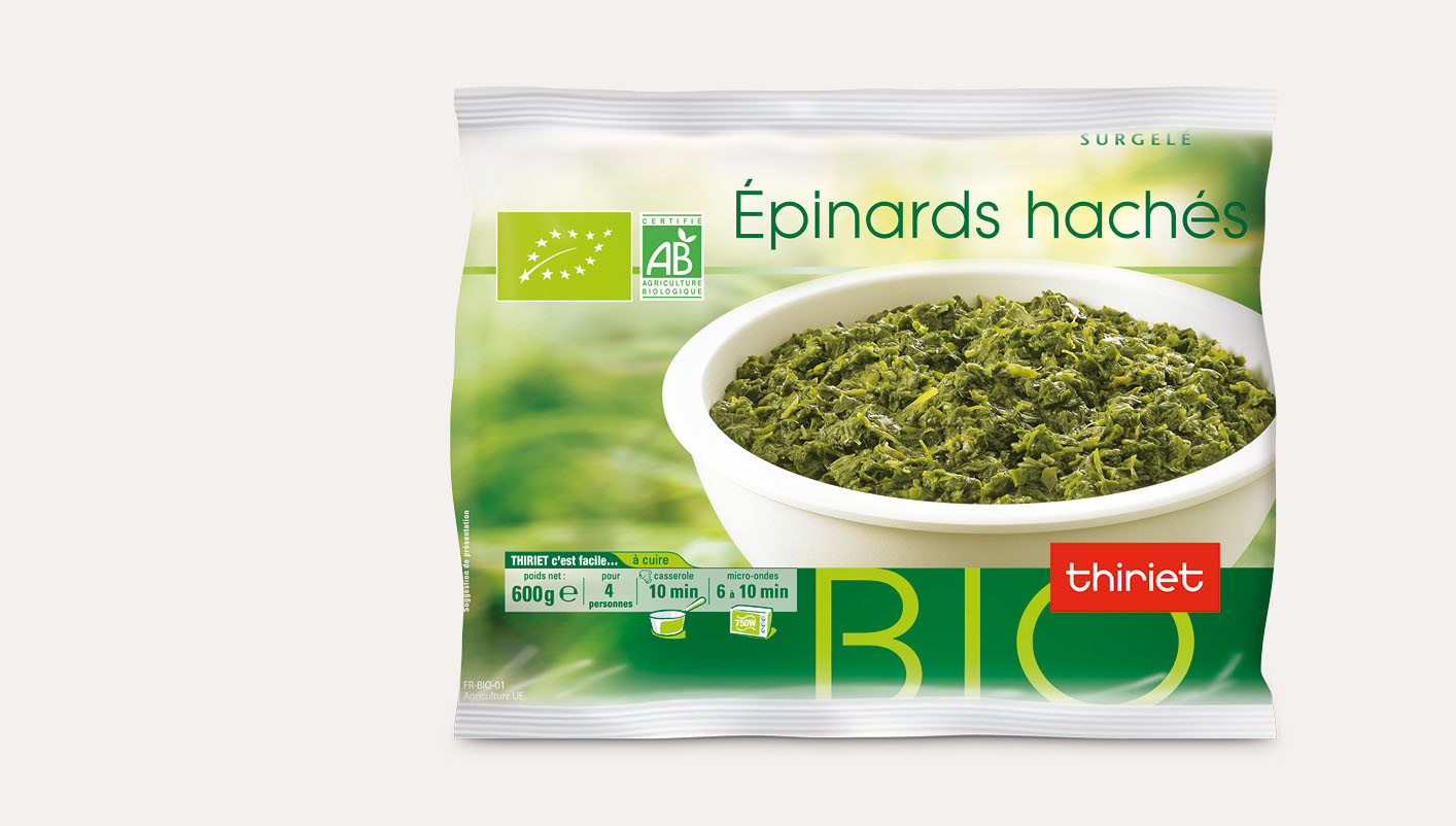 Epinards hachés biologiques
