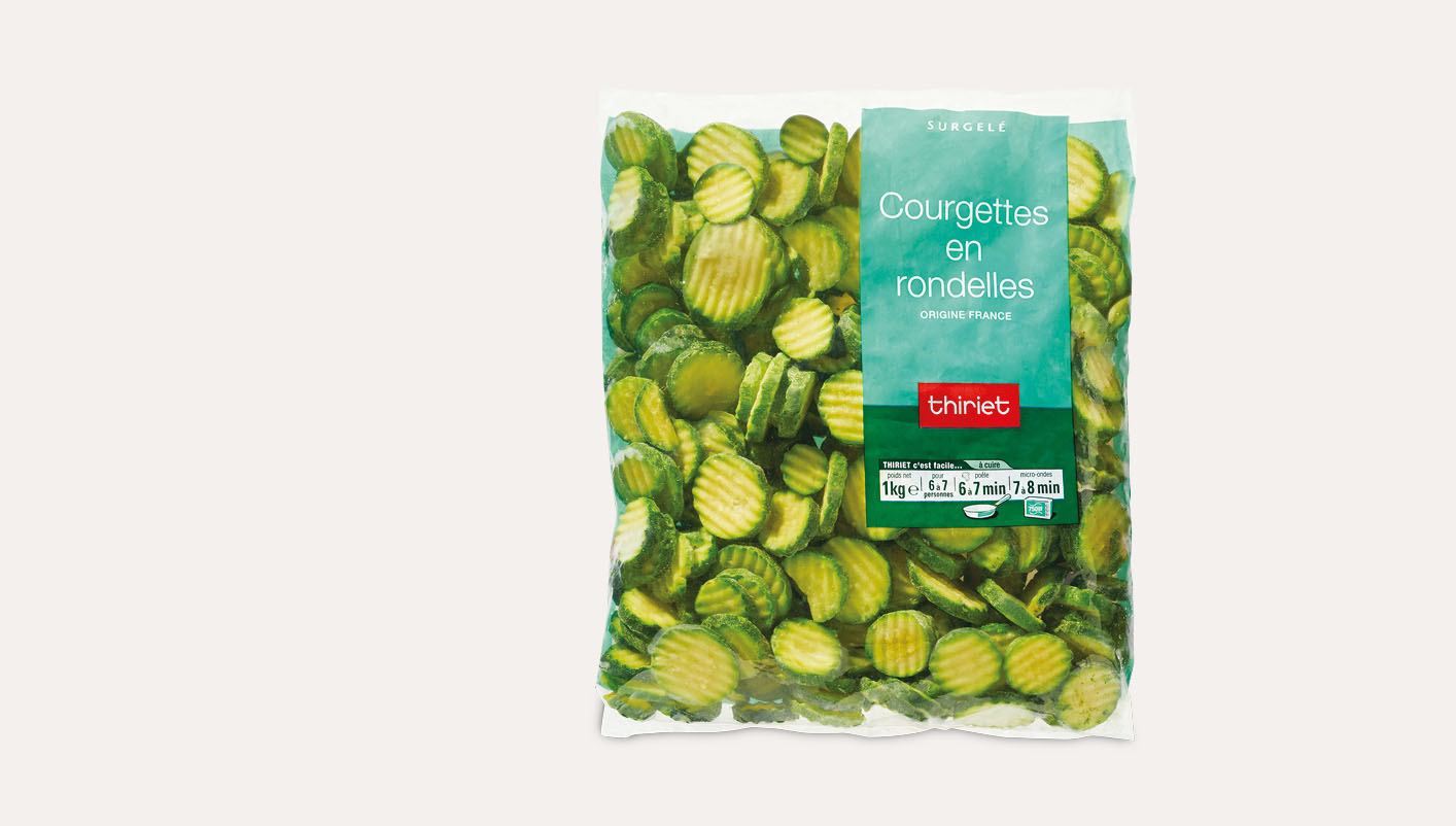 Courgettes en rondelles