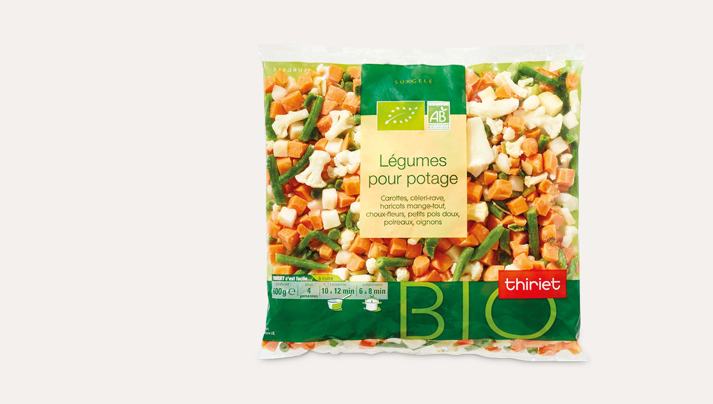 Légumes pour potage biologiques