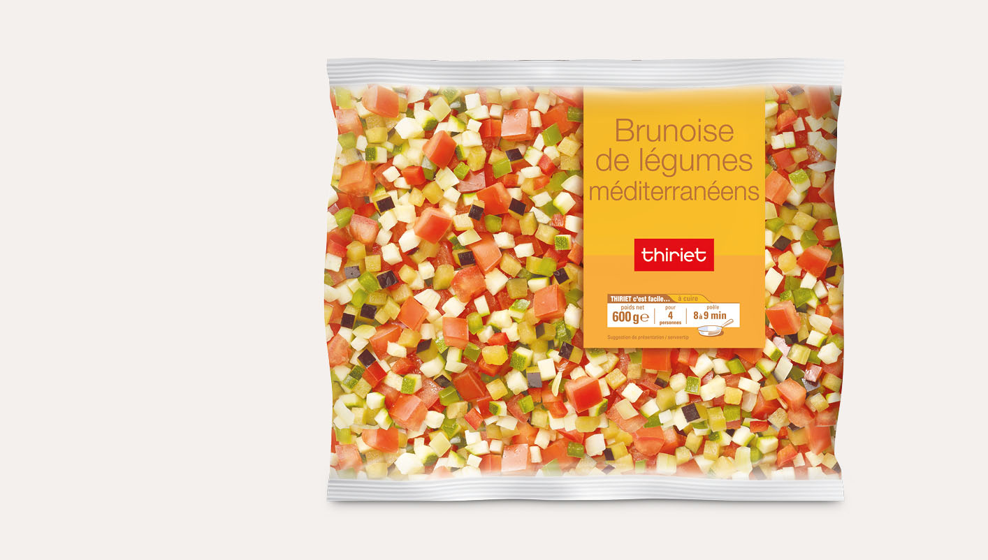 Brunoise de légumes méditerranéens
