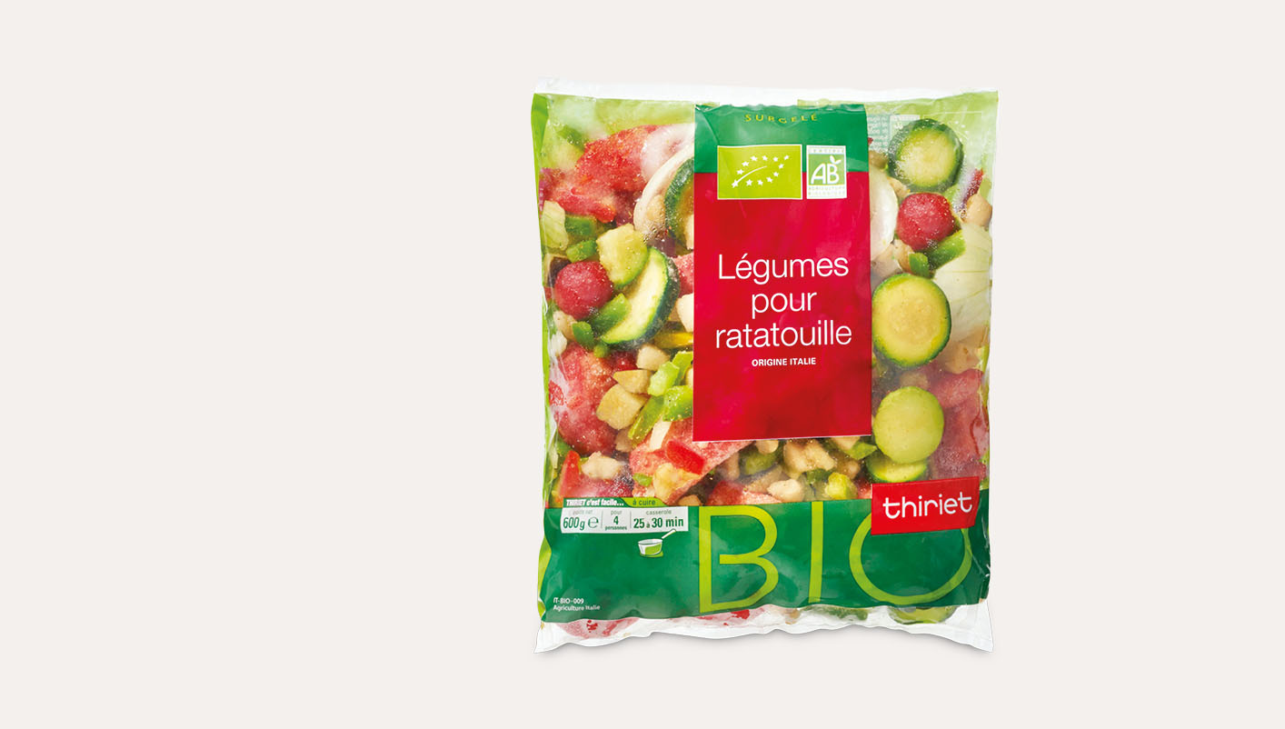 Légumes biologiques pour ratatouille