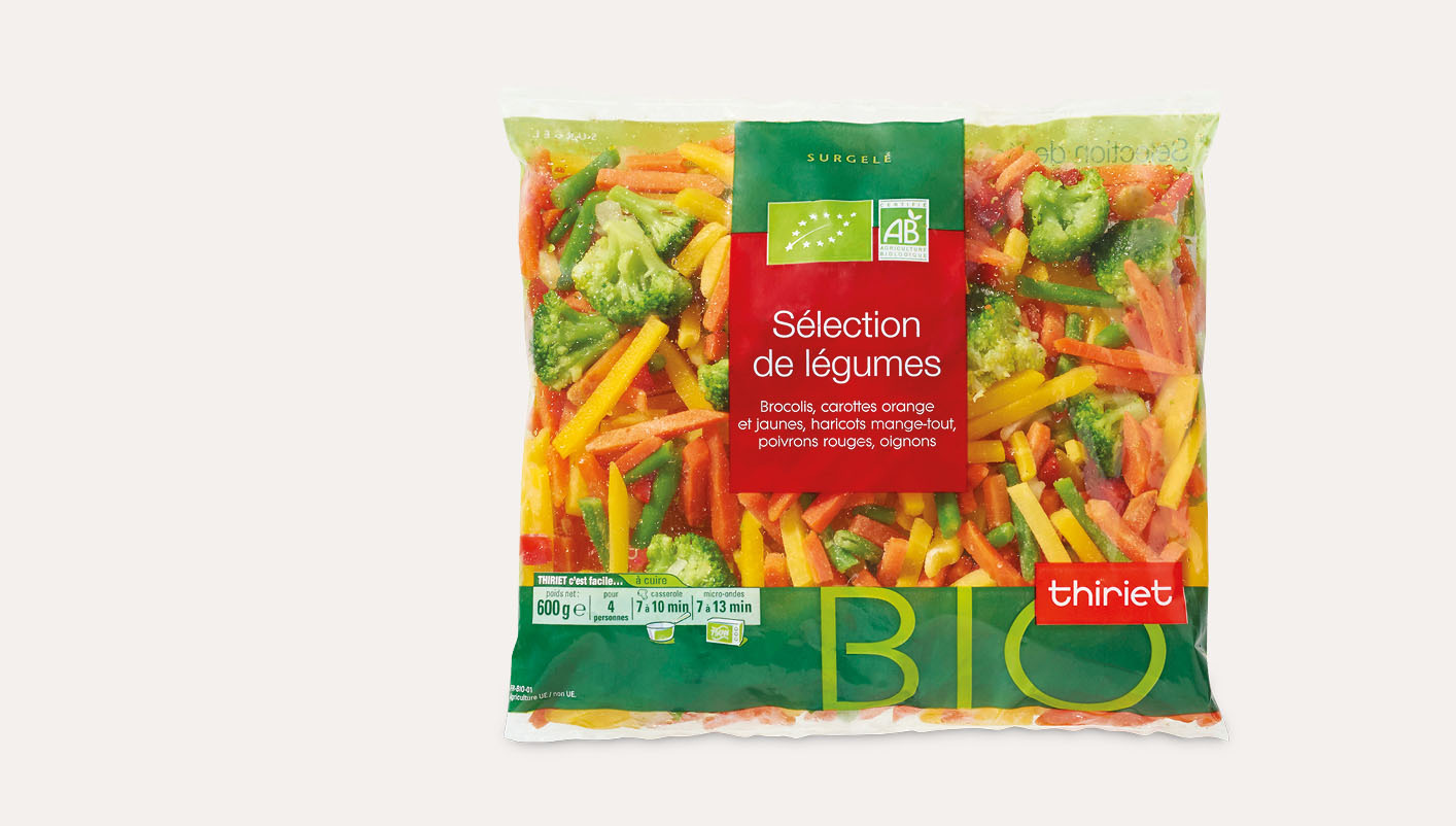 Sélection de légumes biologique