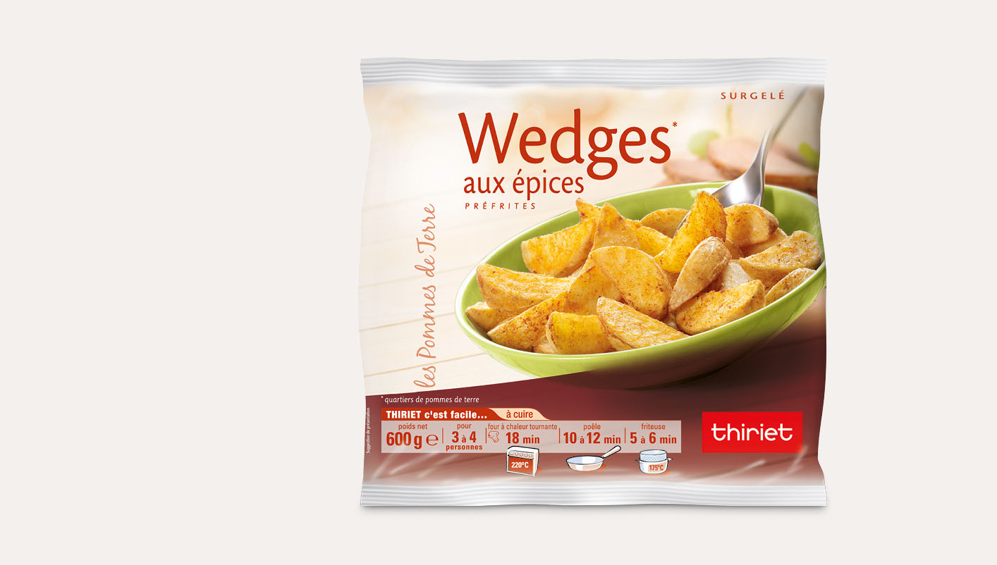 Wedges aux épices douces Lot de 2 sachets