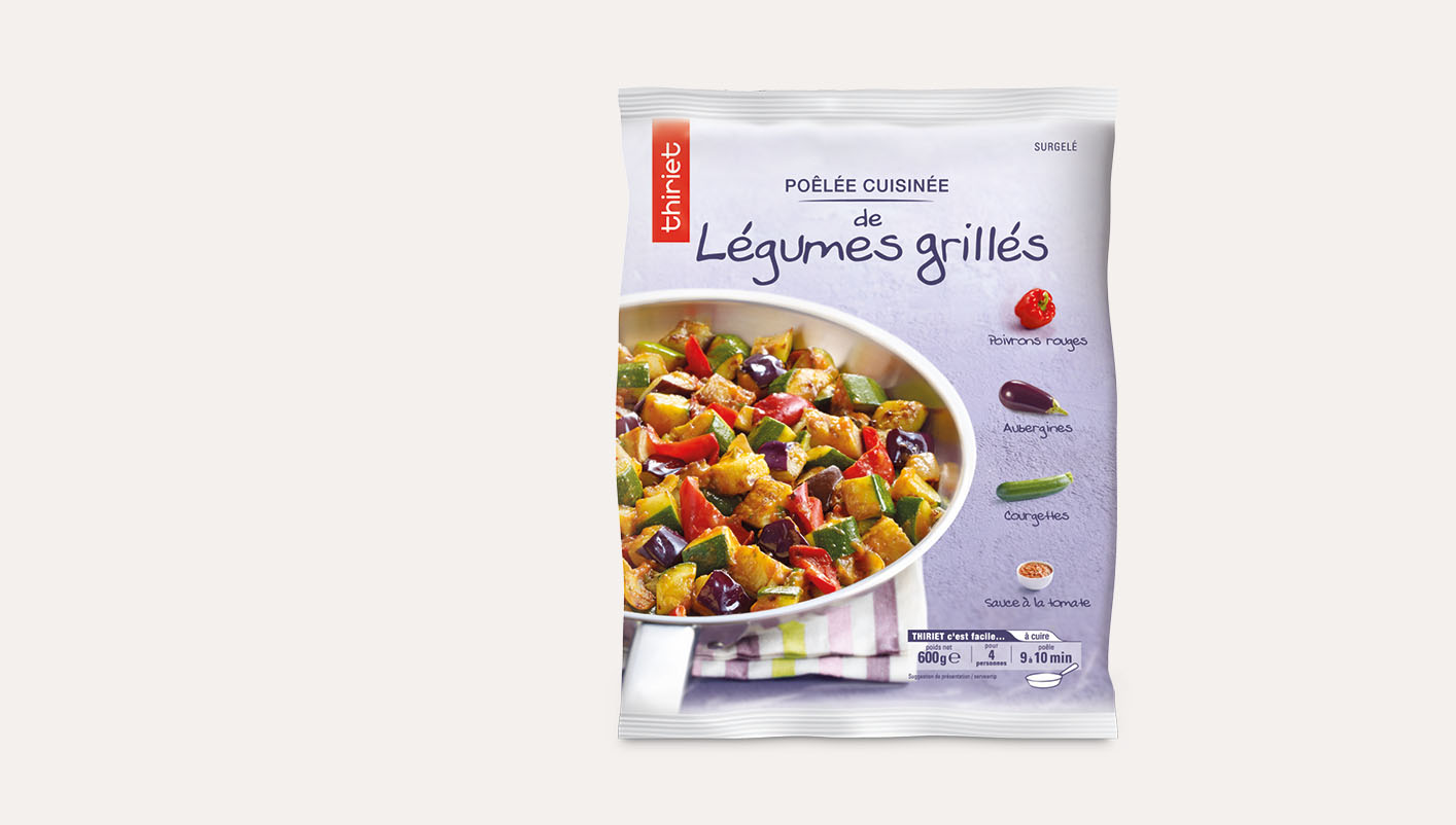 Poêlée cuisinée de légumes grillés