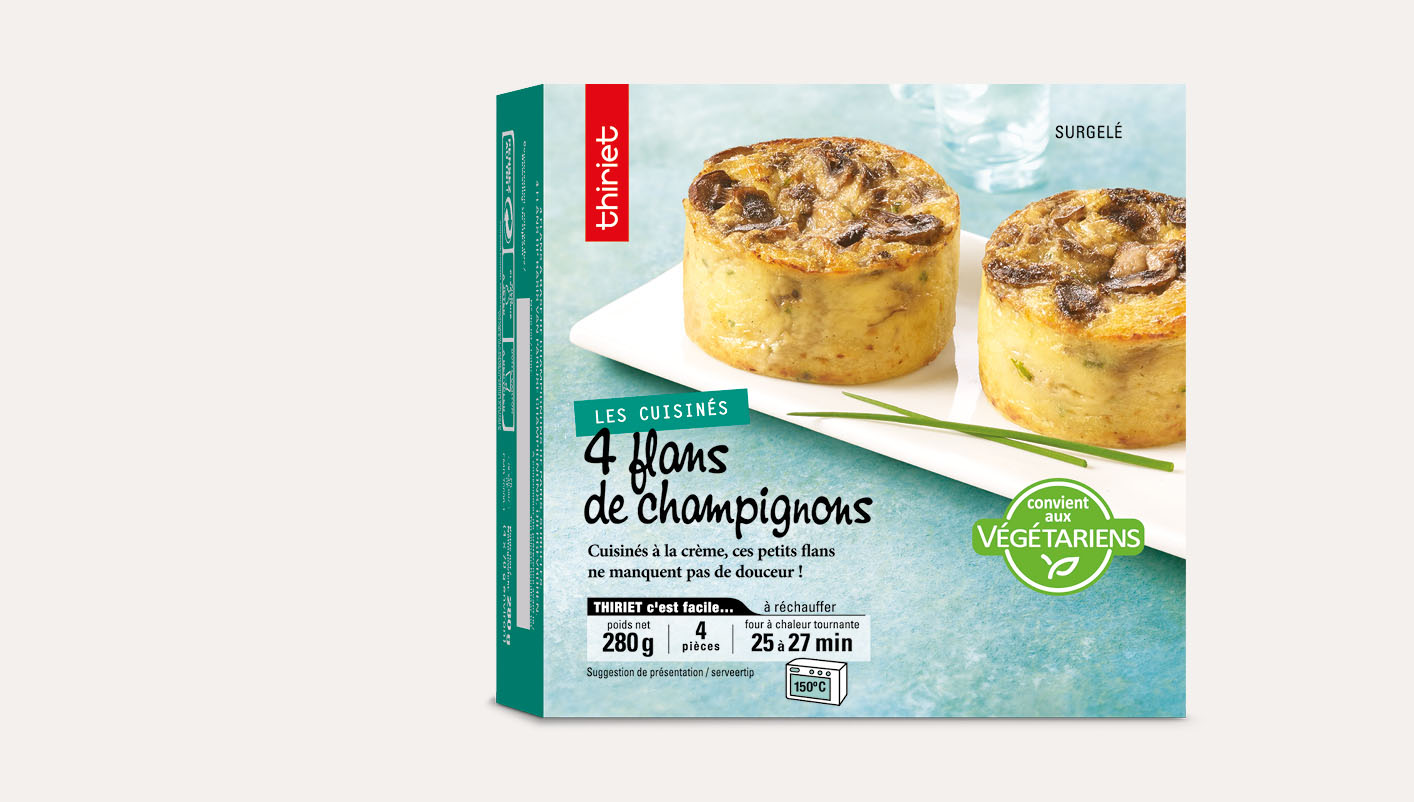 4 Flans de champignons