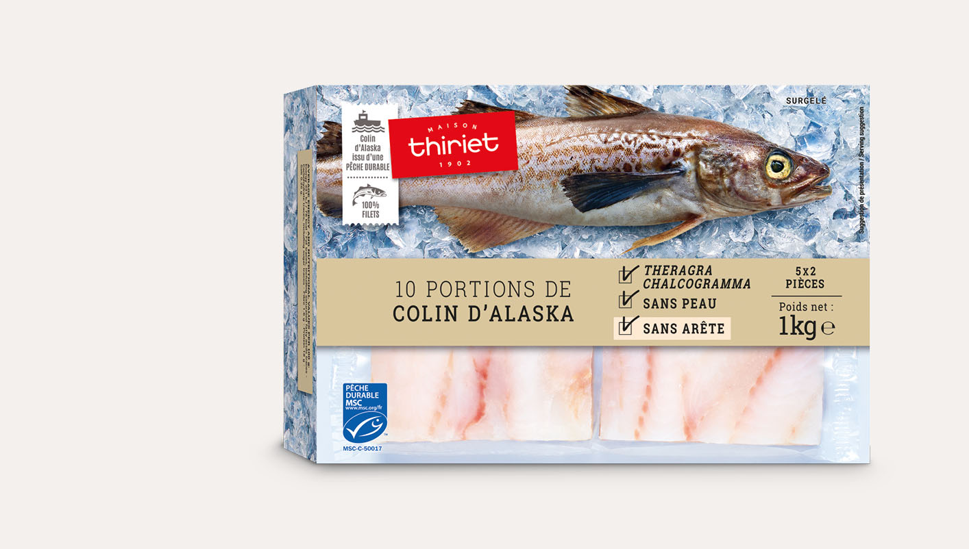 10 Portions de colin d'Alaska