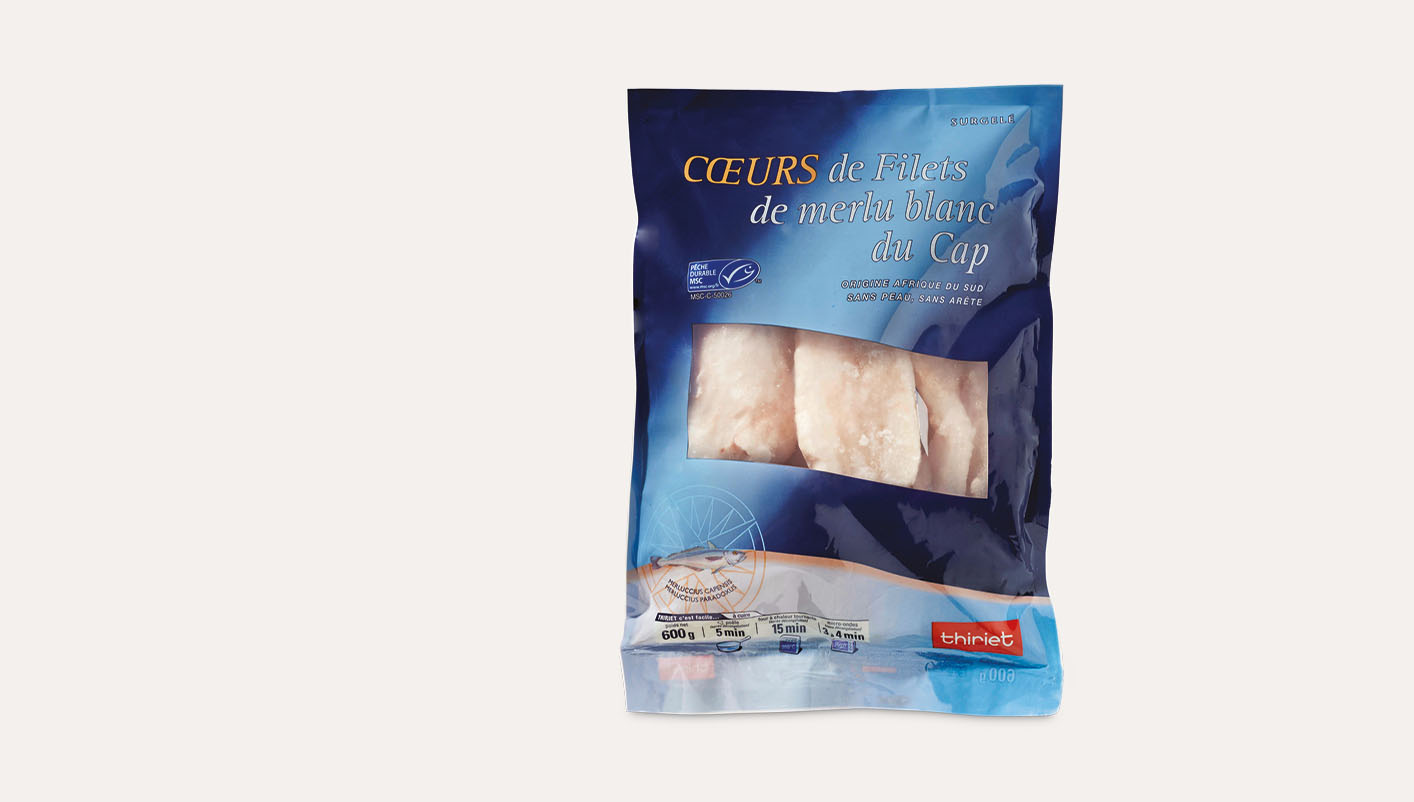 Cœurs de filets de merlu blanc du Cap