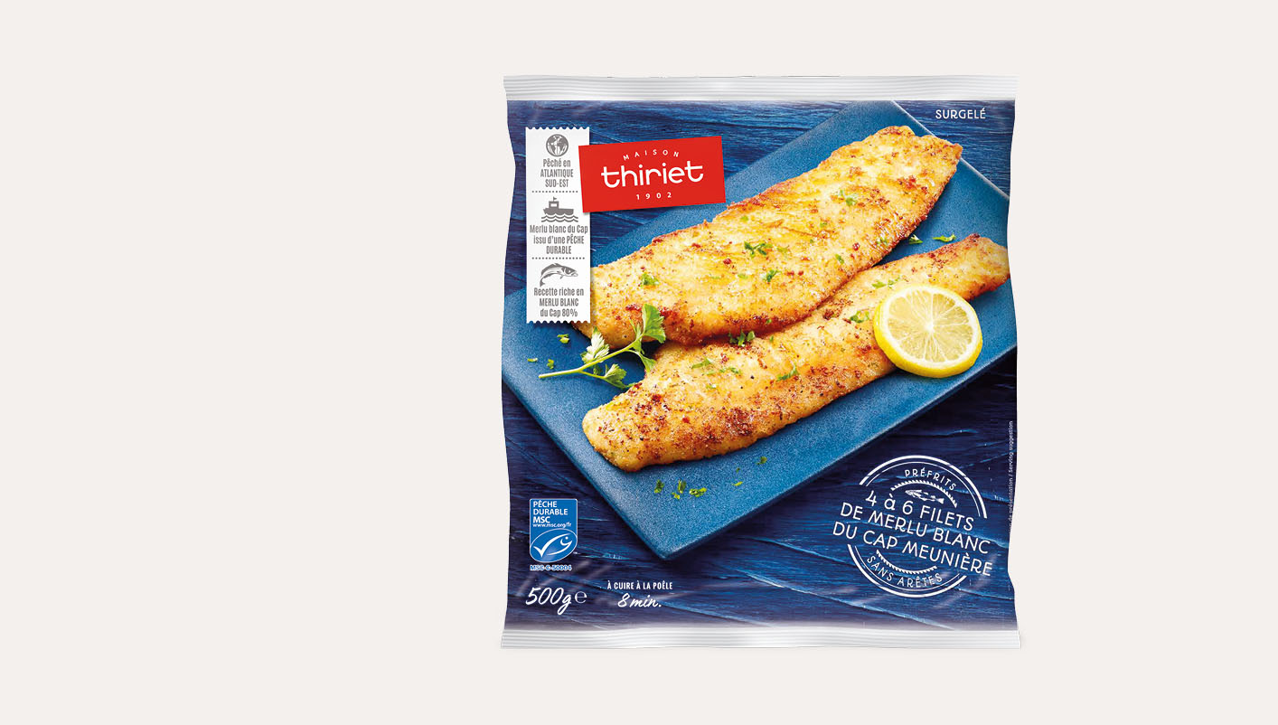 Filets de merlu blanc du Cap meunière Lot de 2 sachets