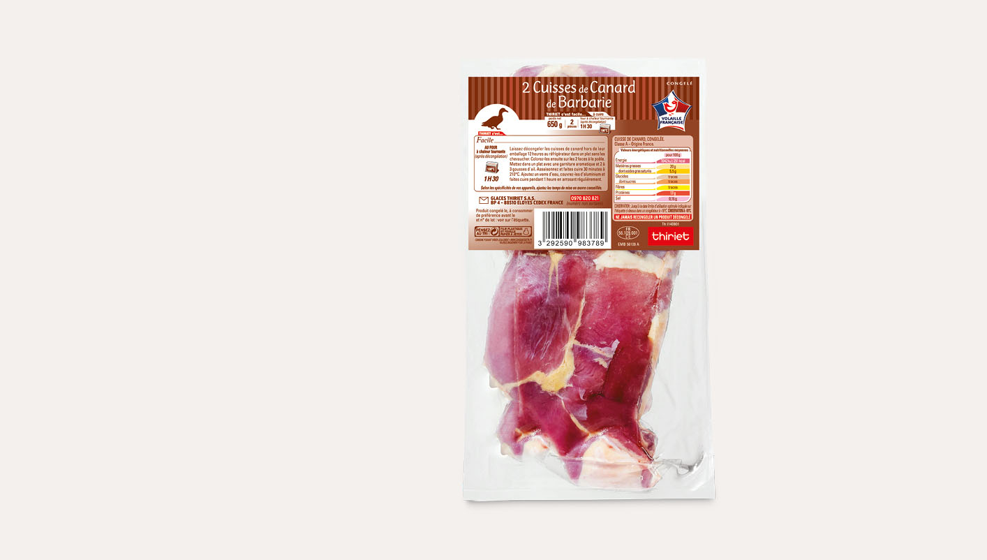 2 Cuisses de canard de Barbarie