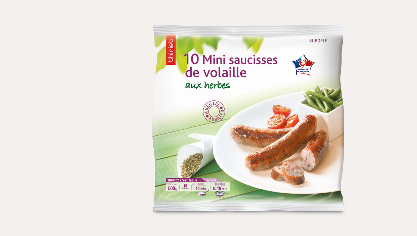 10 Mini saucisses de volaille aux herbes