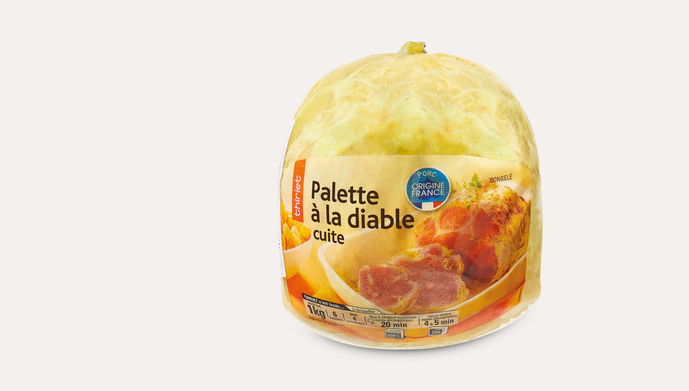 Palette à la diable cuite