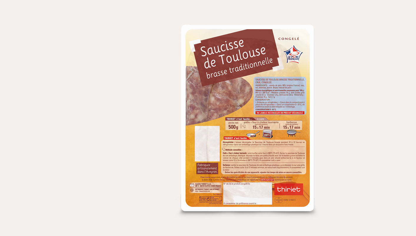 Saucisse de Toulouse brasse traditionnelle