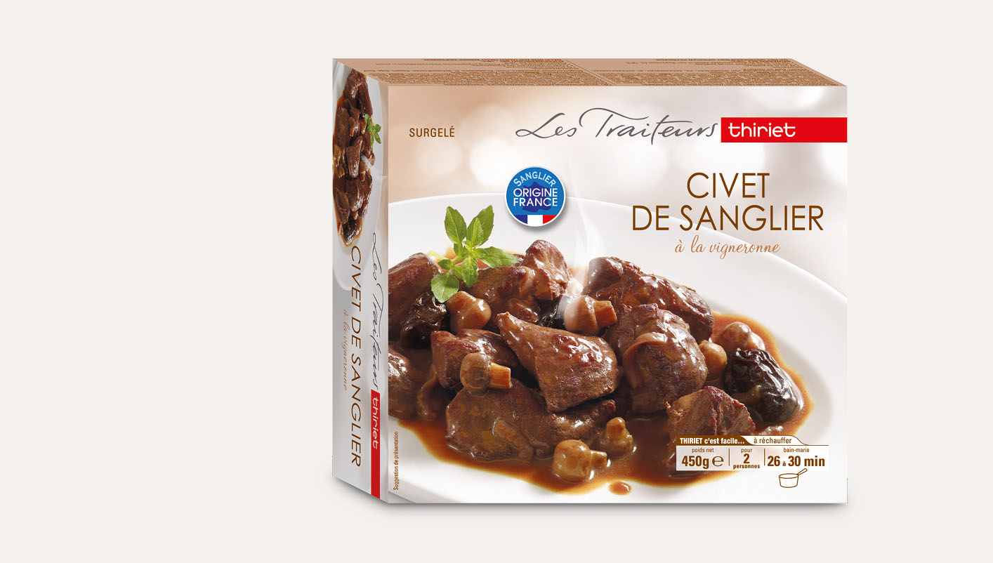 Civet de sanglier à la vigneronne