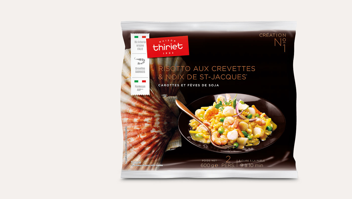 Risotto aux crevettes et noix de St-Jacques*