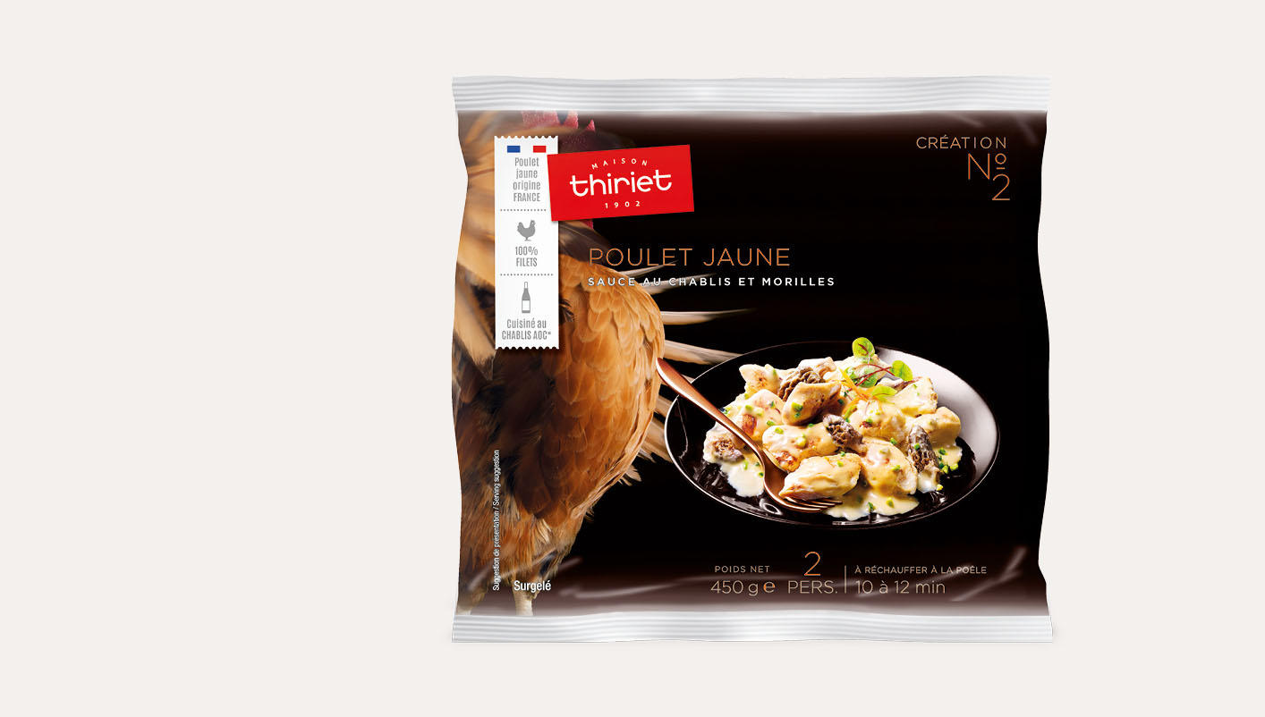 Poulet jaune sauce au Chablis et morilles