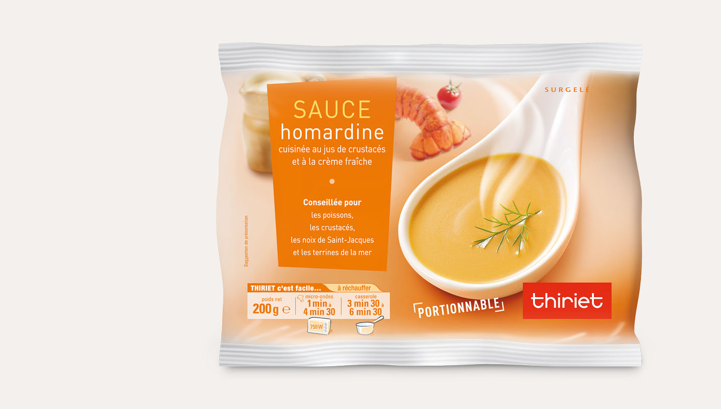 Sauce homardine surgelé, gamme Aides culinaires sur Thiriet