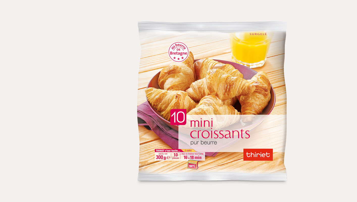 10 Mini croissants pur beurre