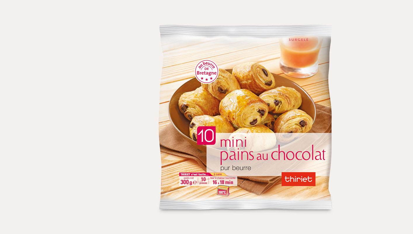 10 Mini pains au chocolat pur beurre