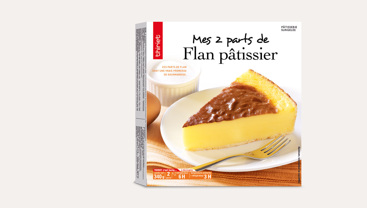 2 Parts de flan pâtissier