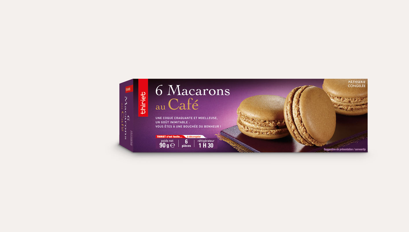 6 Macarons au café
