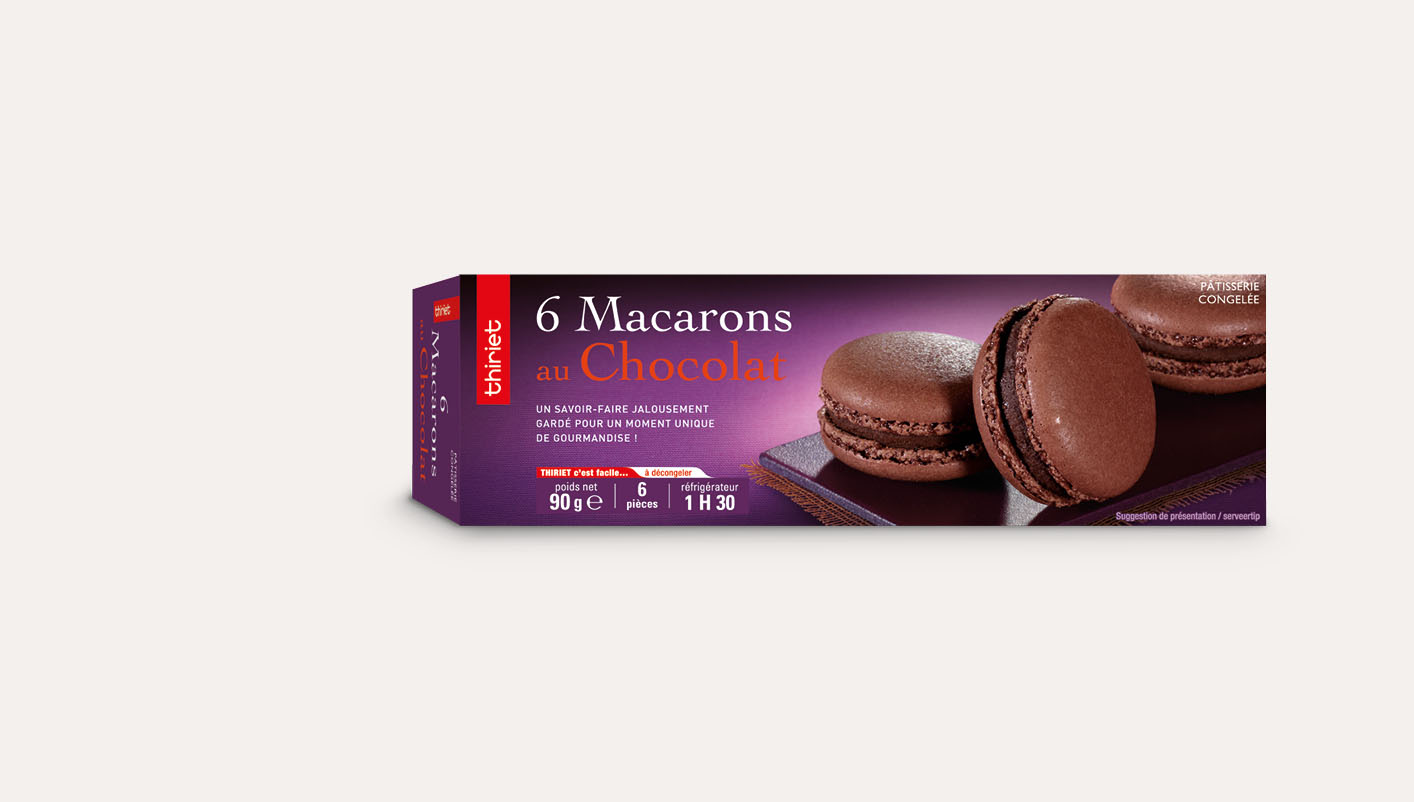 6 Macarons au chocolat