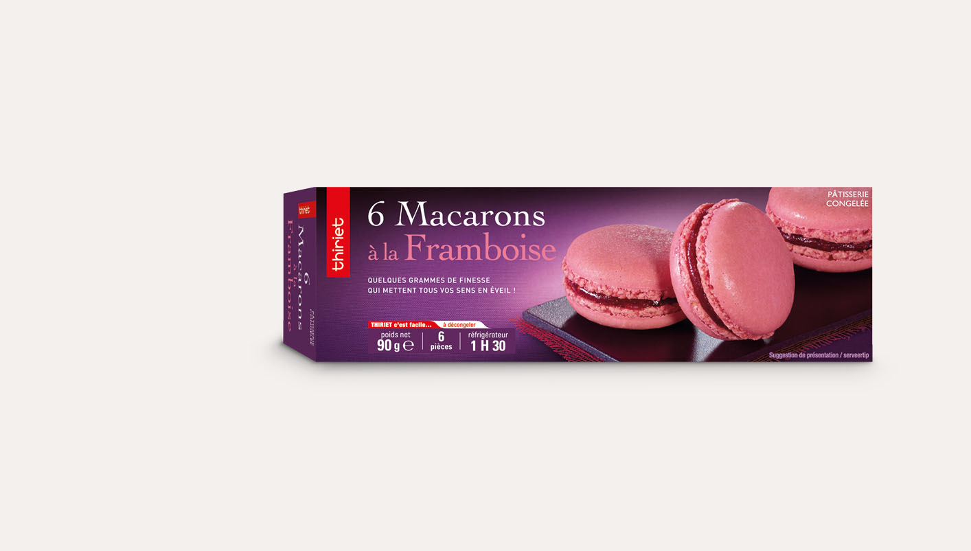 6 Macarons à la framboise